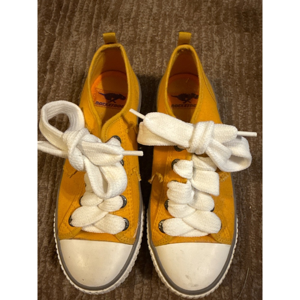 Rocket Dog Canvas Sneakers Casual Shoes Comfort Walking Yellow Size 6